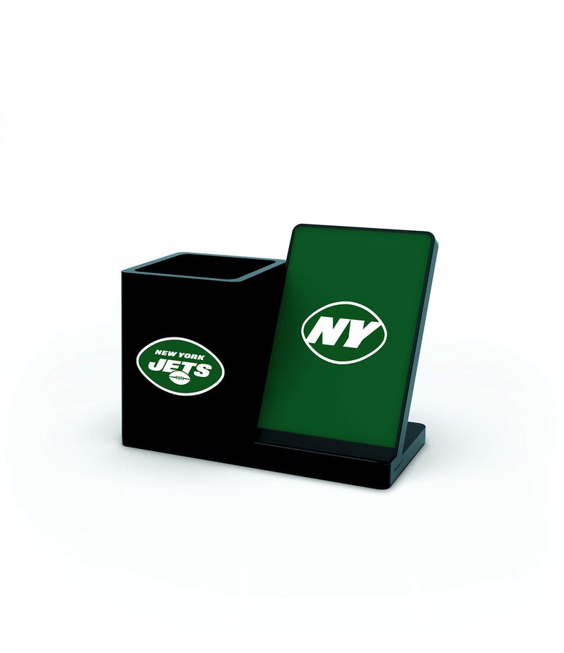 SOAR NFL Wireless Charger and Desktop Organizer, New York Jets - Image 1